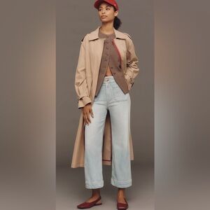 Anthropologie 1822 Colette High-Rise Wide-Leg Jeans by Maeve Sz 8